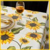 FHDUSRYO Flower Tablecloth, Classic Floral Table Cloth, Polyester Water Resistant