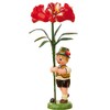 Kleine Figuren & Miniaturen Blumenkind Junge mit Amarylis - 11cm