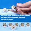 6 pcs Shower Door Rollers Wheels, Bathroom Glass Door Replacement