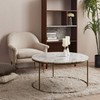 Versanora Marmo Coffee Tables, Brass