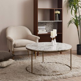 Versanora Marmo Coffee Tables, Brass