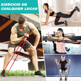 NINOMO Bandas de Resistencia para Ejercicio, 3PCS Ligas de Resistencia de Látex, 3 Tipos de Resistencia, Bandas Elásticas para Pull Up, Yoga, Pilates, Fisioterapia, Rehabilitación, Interior y Exterior