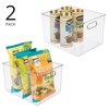 mDesign Plastic Storage Organizer Container Bin for Kitchen Organization in
