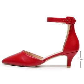 VenusCelia Zapatos De Tacón Bajo con Tiras para Mujer (Talla M)