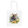 Floral Mouse Tote Bag - Pet Animals & Flowers Wildlife