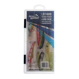 Jarvis Walker LB1000 Worm Proof Lure Box with Adjustable Compartments