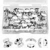 Ceryvop 30 PCS Locking Pin Backs Locking Pin Keepers Clasp,