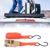 4Pcs Ratchet Tie Down Straps Motorcycle Car Buckle Set 15in