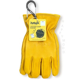 VPEGGGP Outdoor Gloves, Heat-resistant Gloves, For Kids, Camping, Genuine Cow Leather, BBQ, Bonfire, Trekking, Abrasion Resistant, Cold Protection, Windproof, Anti-Slip, Mountain Climbing, Snow