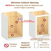2 Tier Pull Out Cabinet Organizer 14''W×21''D×16.2''H Heavy Duty Slide