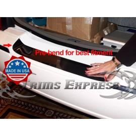 Made in USA - Trims Express 2003-2011 Lincoln Town Car Rear Trunk Protector Accent Trim Cover Door Stainless