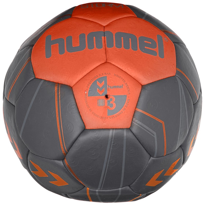 Hummel Adult Storm HB Handball, Ombre Blue / Naturtium, 3