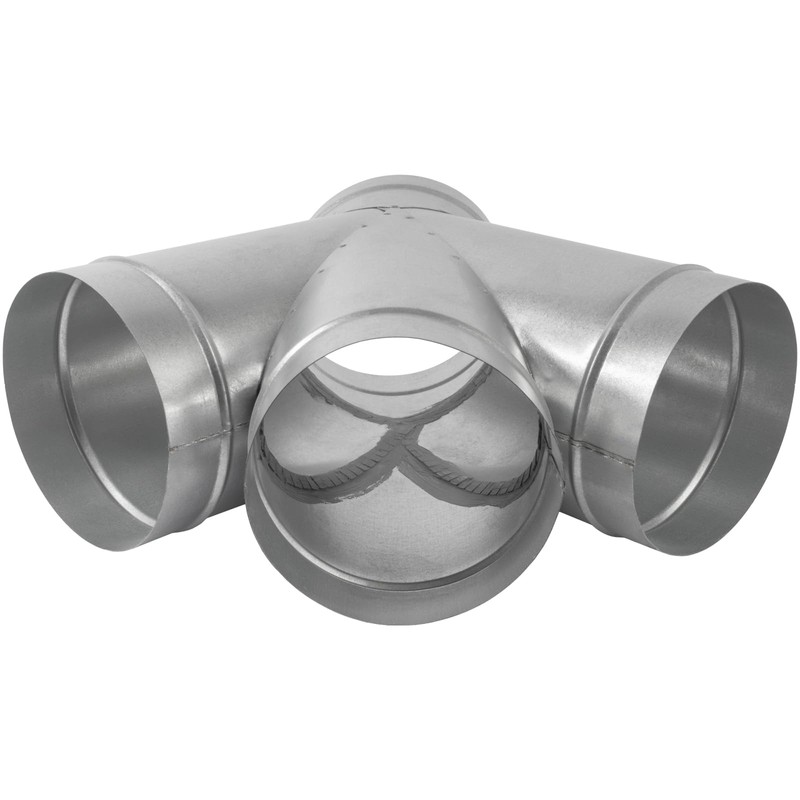 6" Inch W-Shape Ducting Splitter - 45 Degree Galvanized Steel