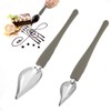 LUTER Pack of 2 Precision Culinary Drawing Decorating Spoons, Stainless