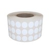 Stickers White 8mm Stickers - 0.8cm Labels 2000 Value Pack