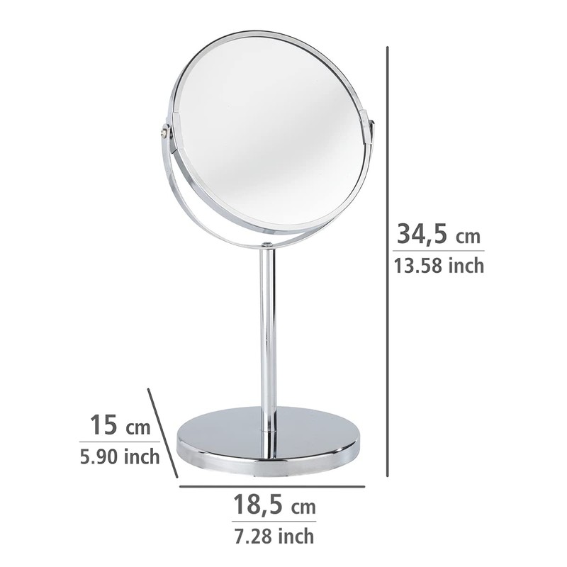 WENKO Kosmetik-Standspiegel Assisi Ø 17 cm