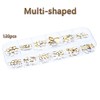 2120Pcs Champagne Gold Crystal Nail Rhinestones Round Beads Flatback Glass