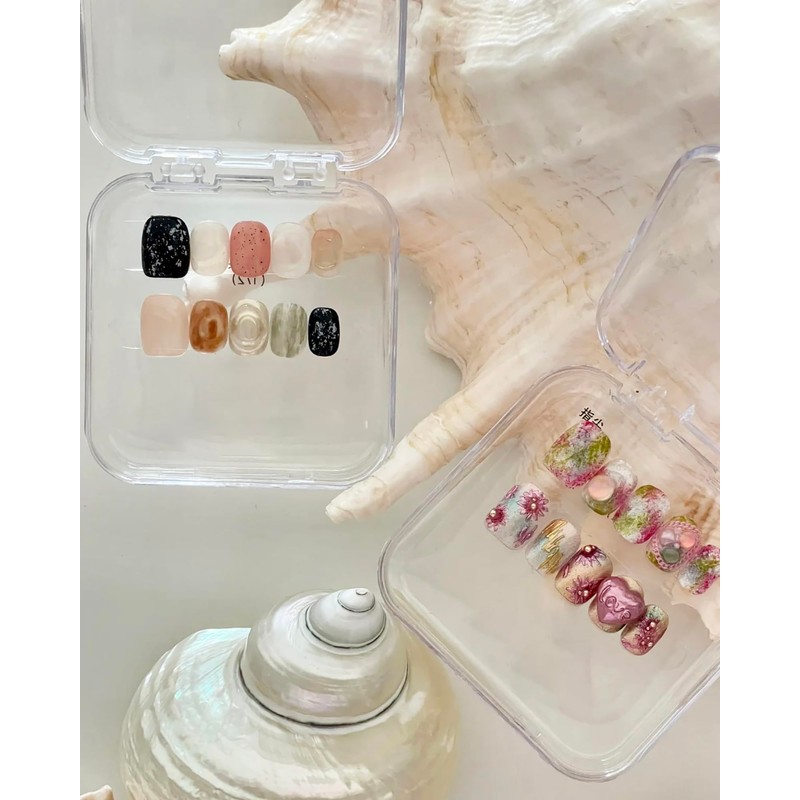 Nail Tips, 24 Pieces, Thumb Nail Stickers, Foot False Nails,