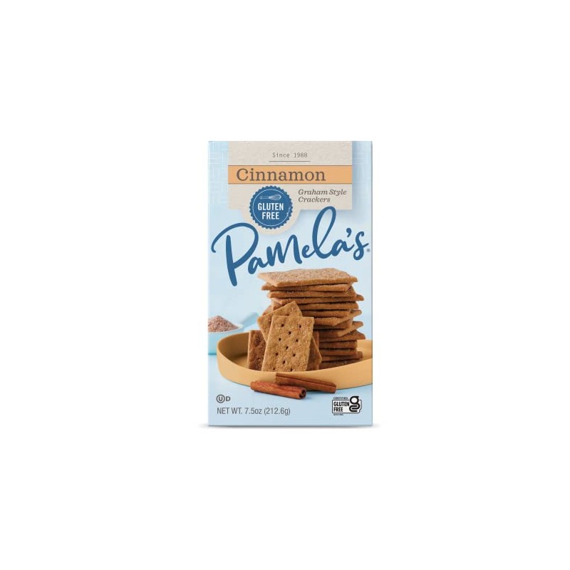 Pamela's Products Gluten Free Graham Crackers, Cinnamon, 7.5 Ounce