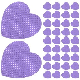 GALPADA Toallitas Quitaesmalte de Algodón para Uñas Acrílicas, 200 Hojas en Estuche Compacto para Viaje y Uso en Casa, Forma de Corazón Morado
