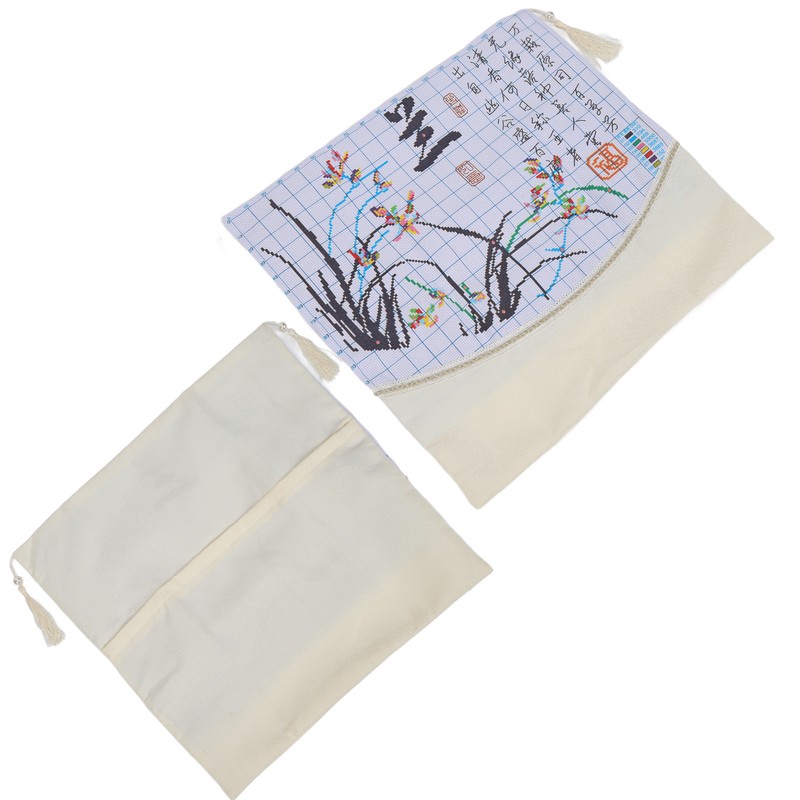 Throw Pillow Embroidery Kit Multi Purpose Comfortable Soft Clivia Pattern