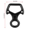 25KN Figure 8 Word Rope Descender Rappel Ring Rock Climbing