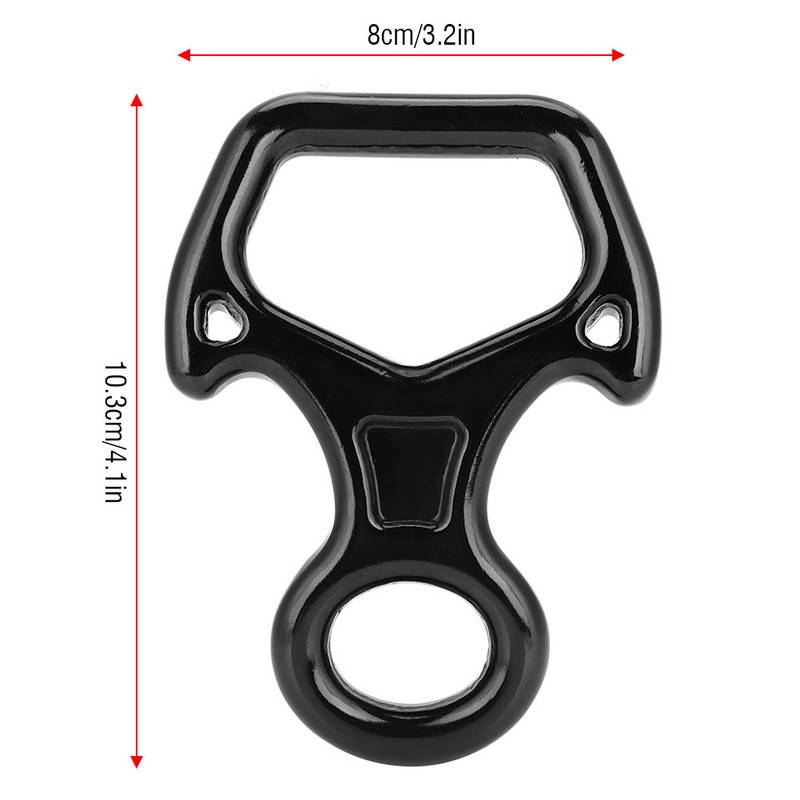 25KN Figure 8 Word Rope Descender Rappel Ring Rock Climbing