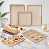 Baking Pans Set, Nonstick Stackable Bakeware Sets, Oven Pans for
