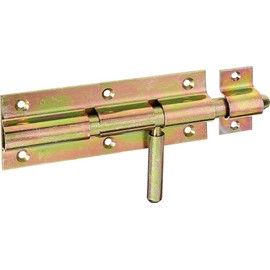 Alberts 127763 Bolt Bolt with Round Handle and Attached Loop Galvanised Thick Layer Passivated Plate 80 x 36 mm Bolt Diameter 10 mm Total Length 110 mm