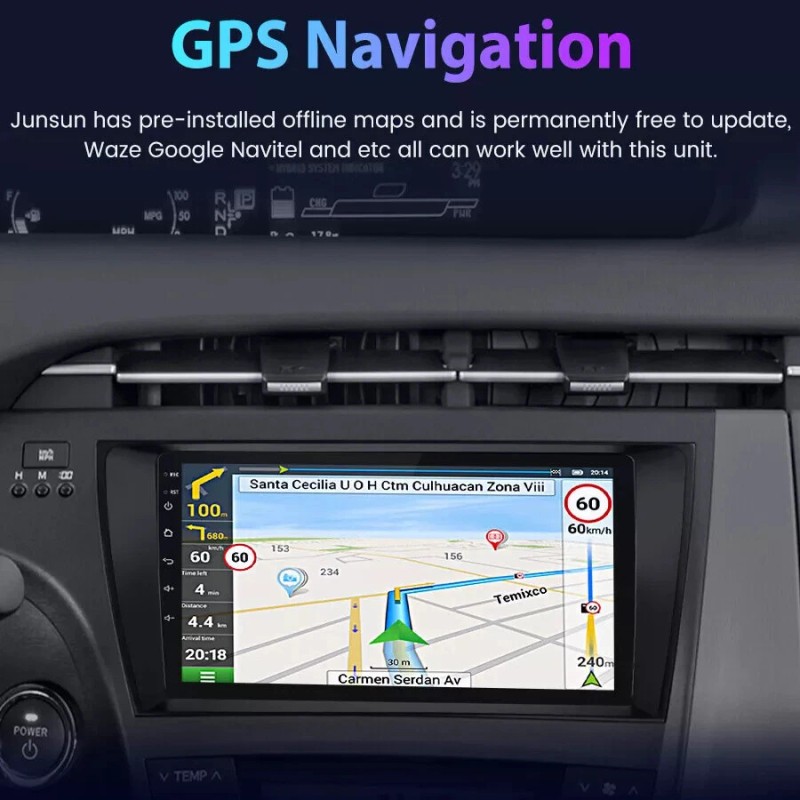 JOYINCAR 32GB For Toyota Prius 2010-2015 Car GPS Radio Stereo
