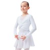 tanzmuster Children's Ballet Long-Sleeved Top Mia in Wrap Look Made