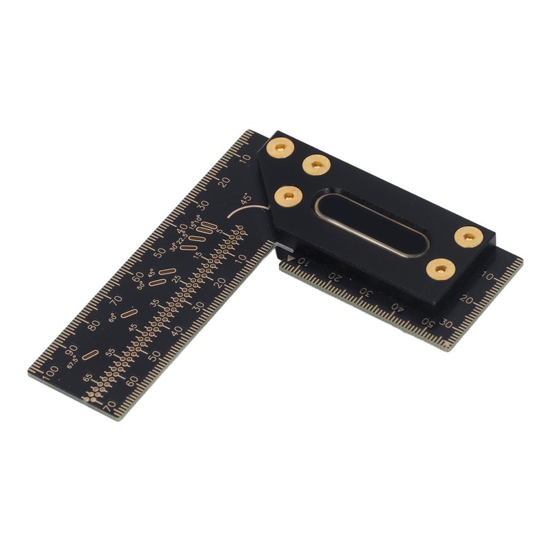 100mm Woodworking Scriber L Shape Square Ruler Aluminum Alloy Carpenter