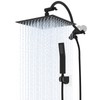 All Metal 10" Rain Showerhead with Handheld Spray Combo, Rainfall