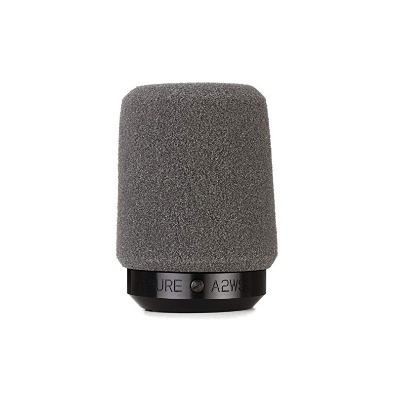 Shure A2WS Locking Microphone Windscreen - Reduces Unwanted Breath and