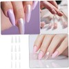 FOMIYES Wearing Nails 120pcs Full Cover False Nails Natural Appearance