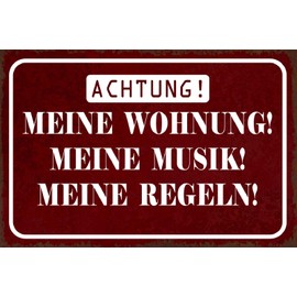 Schatzmix Tin-Plate Sign, Sheet metal, Multicoloured, 20x30 cm