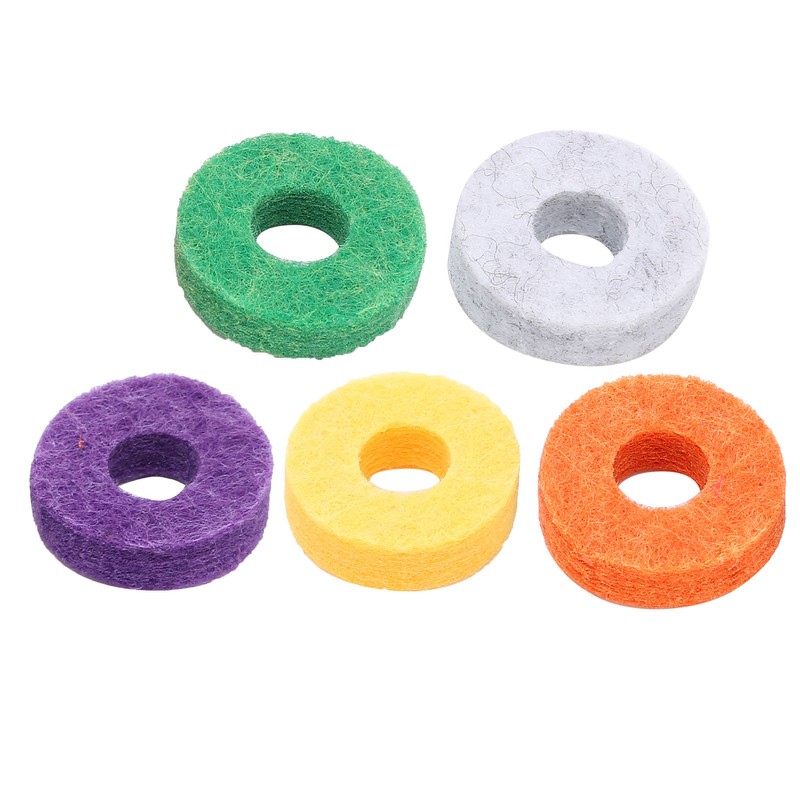 20Pcs Drum Cymbal Felt Multicolour Pad Instrument Accessory Replacement Part
