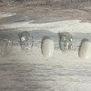 ˡᴬᴺᵀᶤˡ Pearl Pebble Handmade Nail Tip - Short Oval Mini