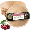 brheez Palm Leaf Bowls 6 Inch - 50 Count -