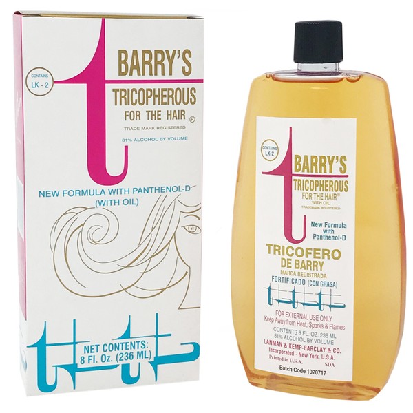 Barry's Tricopherous New Formula with OIL /Tricofero De Barry Nueva Formula Con Grasa 8 Oz