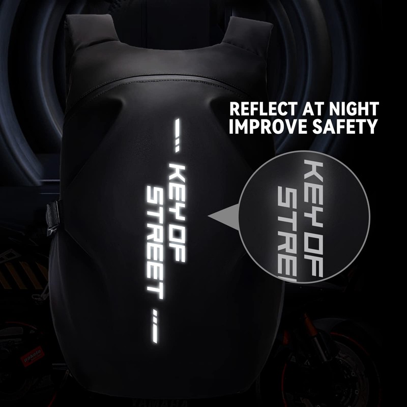 WEPLAN Motorcycle Backpack,waterproof helmet backpack for Men and women,Motorcycle Tail
