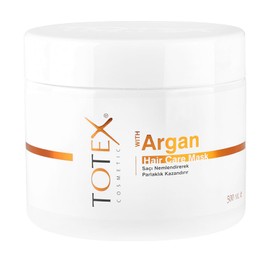 Totex Mascarilla Capilar Con Aceite De Argán | Mascarilla Capilar De Acondicionamiento Profundo Para Cabello Seco Y Dañado | Todo Tipo De Cabello 16,9 Oz 500 Ml 16,9 Onzas Líquidas (Paquete De 1)