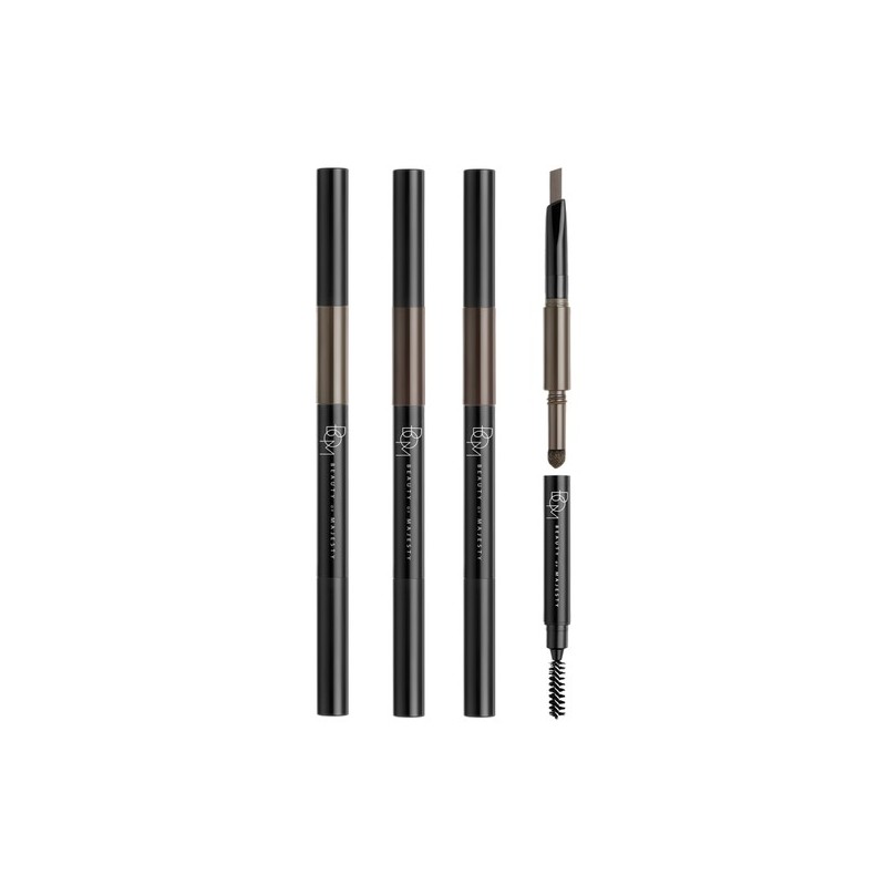BOM 3-in-1 Triple Edge Eyebrow - #01 Gray Brown /