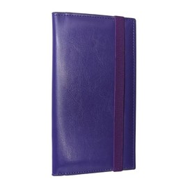 Baculyri Checkbook Cover for Personal Checkbook Holder with Clear Plastic Divider, Pen Slot for Duplicate Checks, Strap Closure