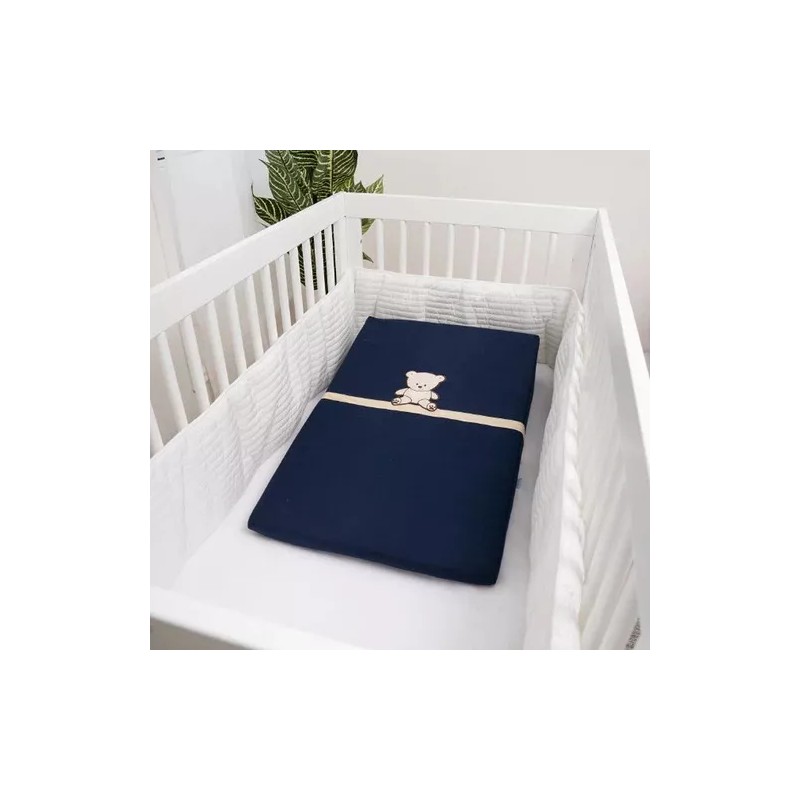 Chiqui Mundo Colchon Anti Reflujo Para Bebe Baby Blue Osito
