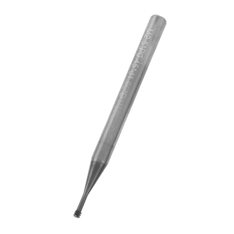 Milling Cutter Tungsten Steel Thread Carving Bit 3‑Tooth 60° CNC