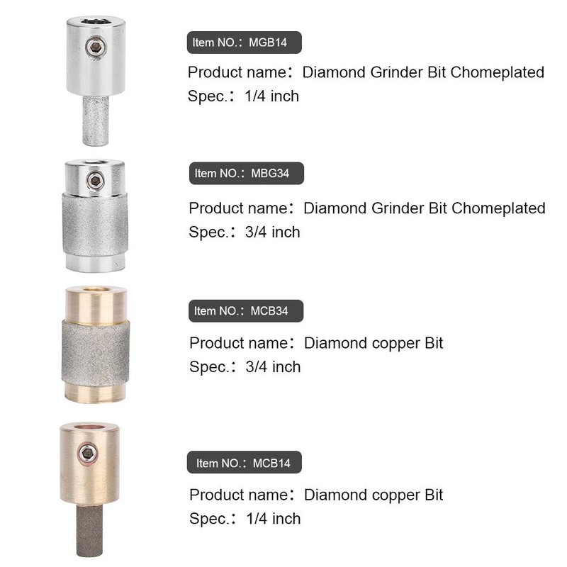 Diamond Grinding Bit Stained Ceramic Glass Abrasive Tool for Inland