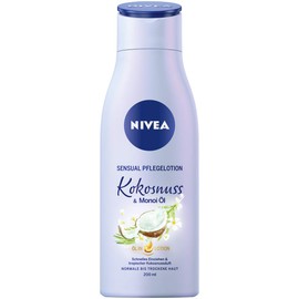 NIVEA Body Sensual Care Lotion with Coconut and Monoi Oil, Pack of 1, 200 ml, Fast-Absorbing Body Lotion with Coconut Scent, Body Cream for 24 Hours’ Moisture