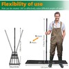 Lawn Leveling rake 51"x9.4" Levelawn Tool with 70.5" Adjustable Long