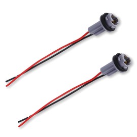 leechio Car Turn Signal Lights Harness Pigtail Socket, T10 T13 T15 Brake Light Pigtail Wire Harness Plugs Connector, Plug and Play Light Bulb Retrofit Socket Assembly, Universal for Most Cars (Gray)